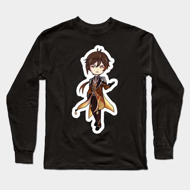 zhongli Long Sleeve T-Shirt by Ebidcheese